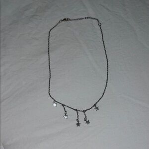 Brandy Melville Silver Star Choker Necklace